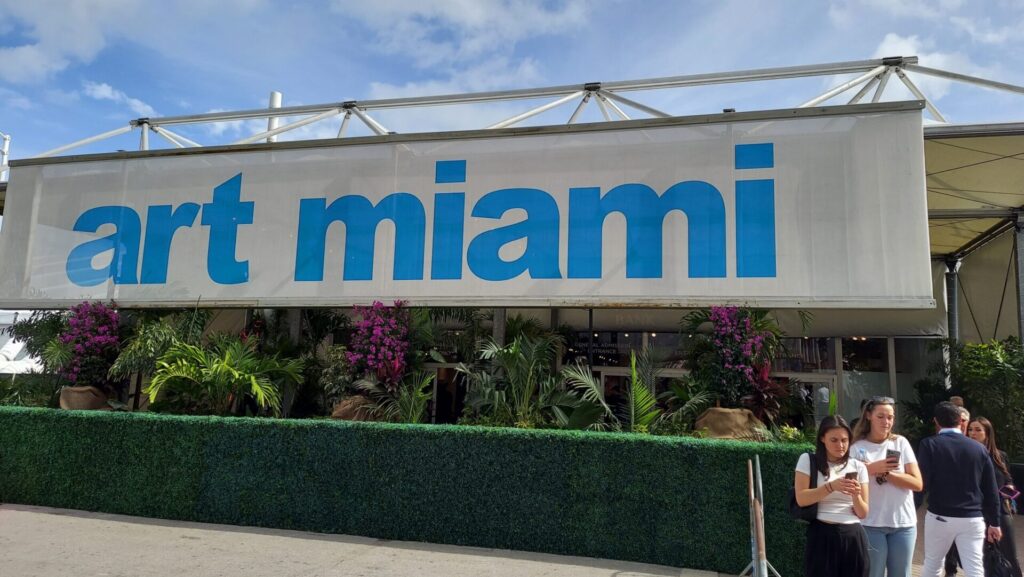 Entry to Art Miami tent, 2024