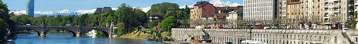 Strolling the beautiful river front in Turin.