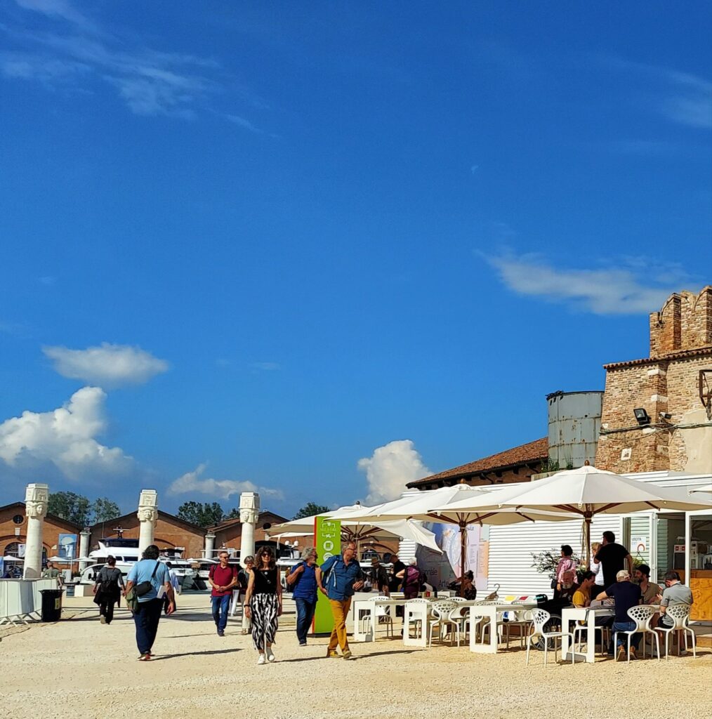 Venice biennale food stands and rest areas