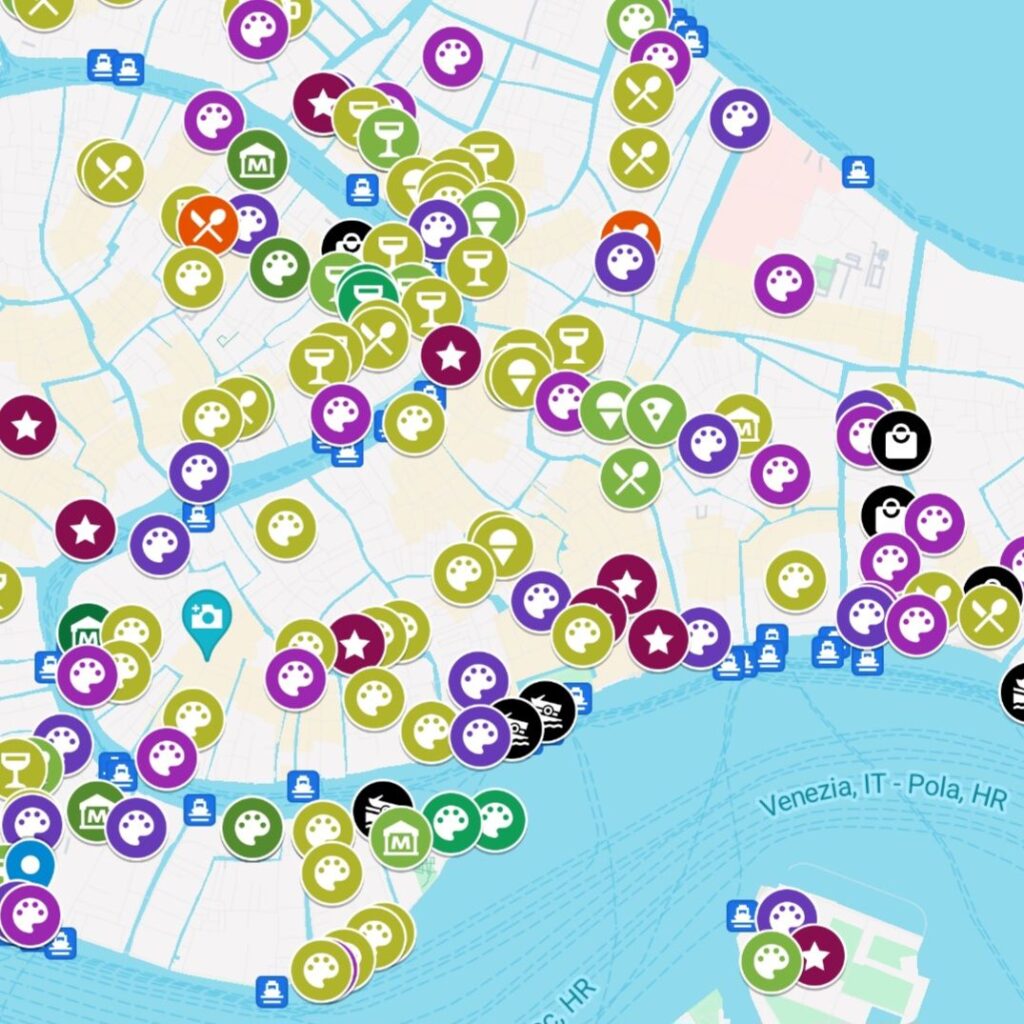 Venice biennale map overviews 